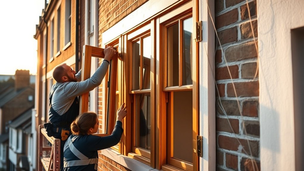 Wooden Window Installation Rickmansworth