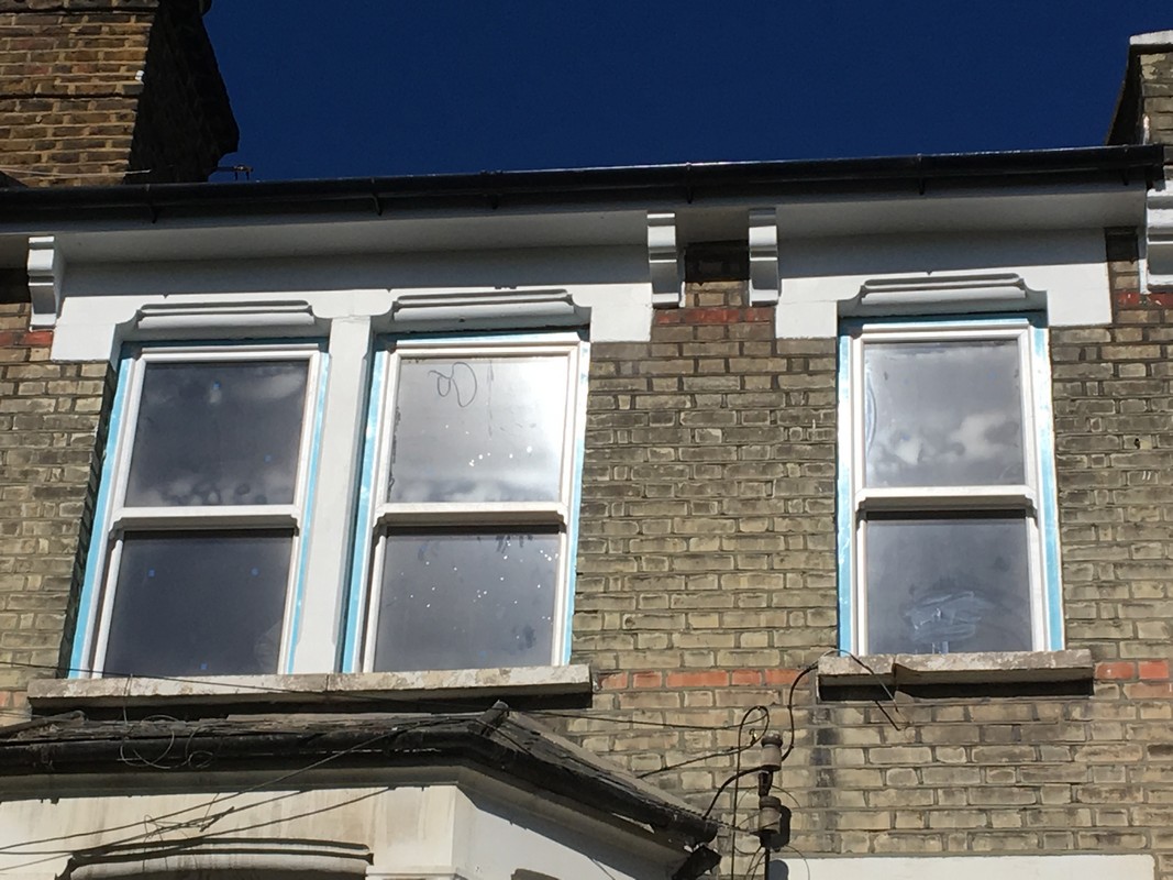 New uPVC sash windows fitted on Victorian terrace in Rickmansworth