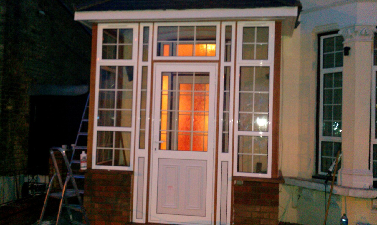 uPVC porch with Georgian bar glazing installed in Rickmansworth